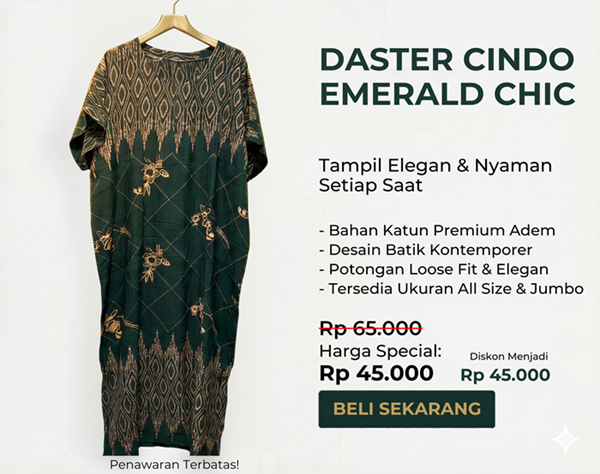 Daster Floral Cindo - Model daster bunga kekinian
