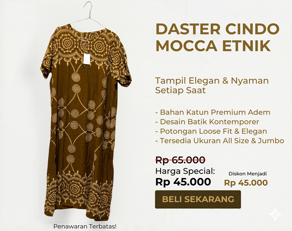 Daster Batik Modern - Perpaduan batik dan model kekinian